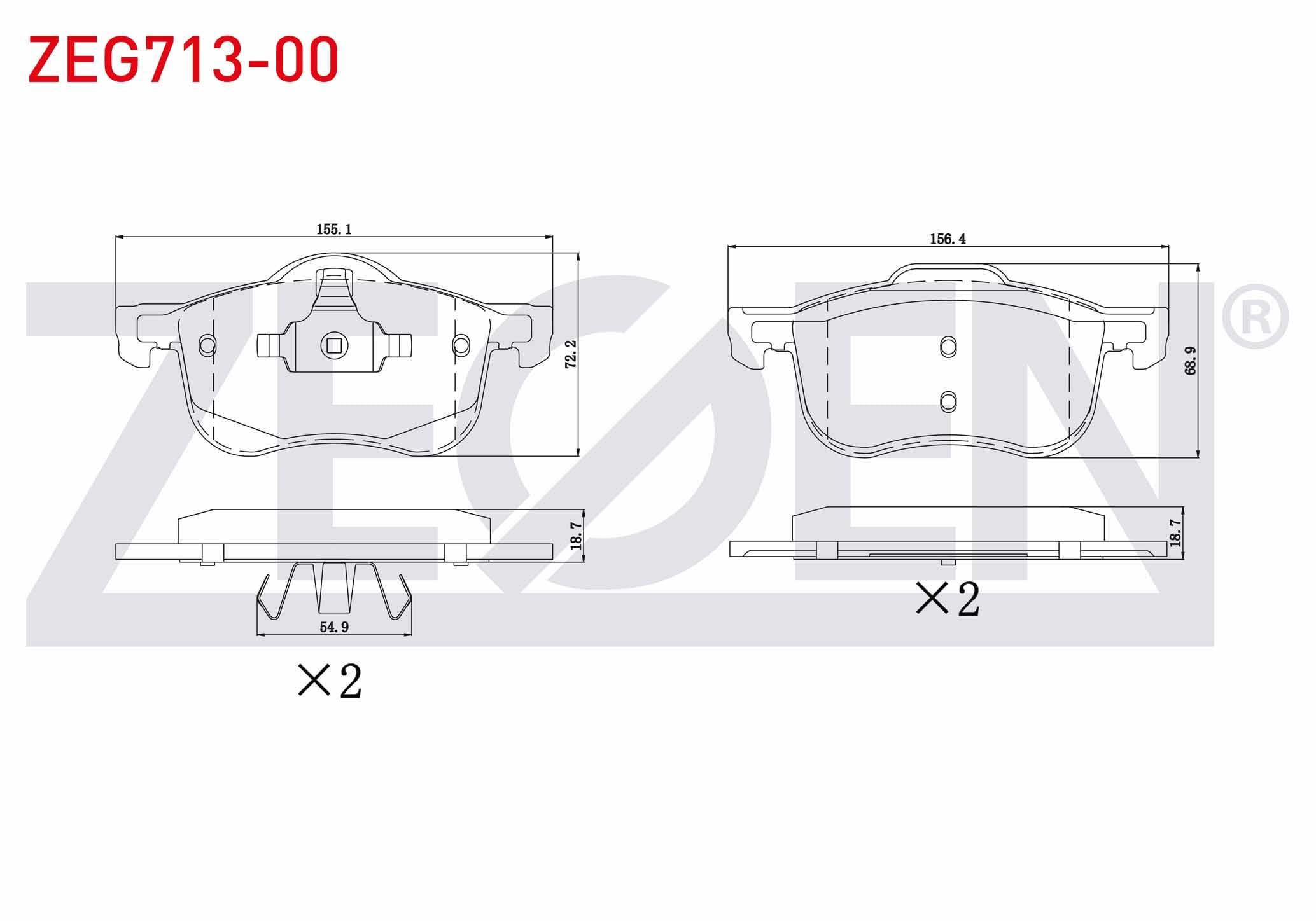 FREN BALATA ON VOLVO C70 I 2.0 1998-2005/ S60 I 2.0 T5 2000-2010/ S80 I 3.0 T6 1998-2006/ V70 I 2.0 T 1997-2000/ V70 II 2.0 T 2000-2007/ S 80 I 2.0 T 1998-2006/ S60 I 2.0 T 2000-2010