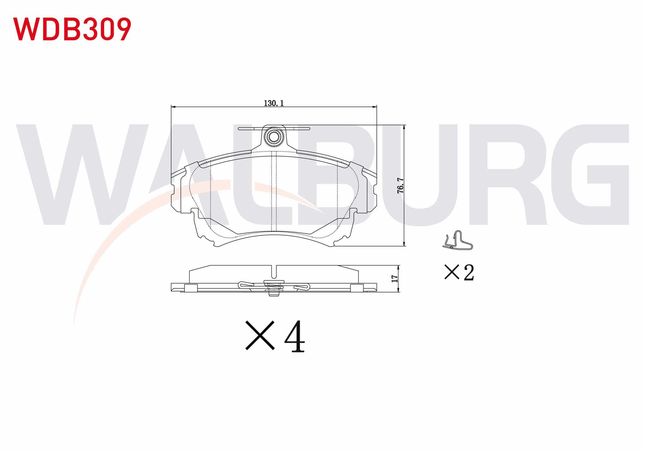 FREN BALATA ON VOLVO S40 I 1.6i 16v 1995-2003/ 1.8i 16v 1995-2003/ 1.9 TD 1995-2003/ MITSUBISHI CARISMA 1.9 DID 1995-2006/ COLT VI 1.3 15 JANT 2002-2012/ COLT VI 1.5 15 JANT 2002-2012