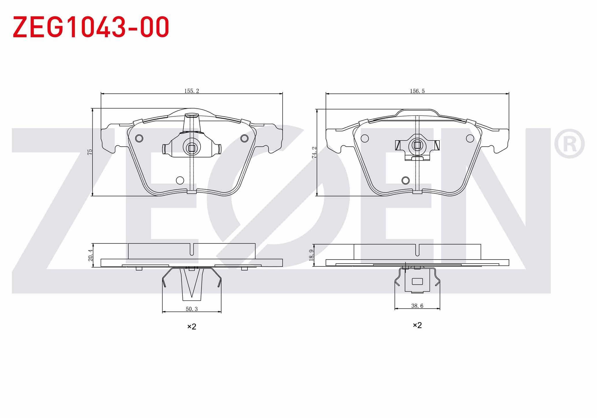 FREN BALATA ON VOLVO XC90 I 2.5 T 2002-2014 / VOLVO XC90 I 3.2i 2002-2014