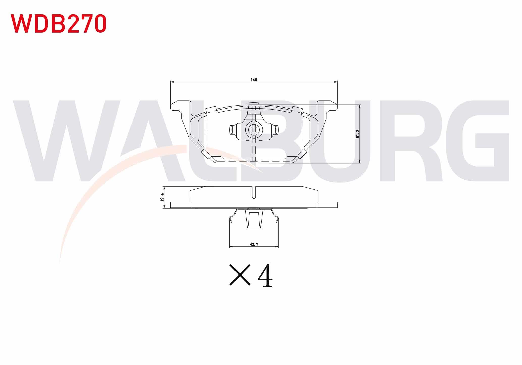 FREN BALATA ON VW GOLF IV 1.4i 16v 1997-2005/ GOLF IV 1.6i 16v 1997-2005/ CADDY II 1.9 TDI 1995-2004/ CADDY II 1.9 SDI 1995-2004/ LEON 1.9 TDI 1999-2006/ IBIZA IV 1.4 TDI 2002-2009/ A1 1.4 TFSI 2010-