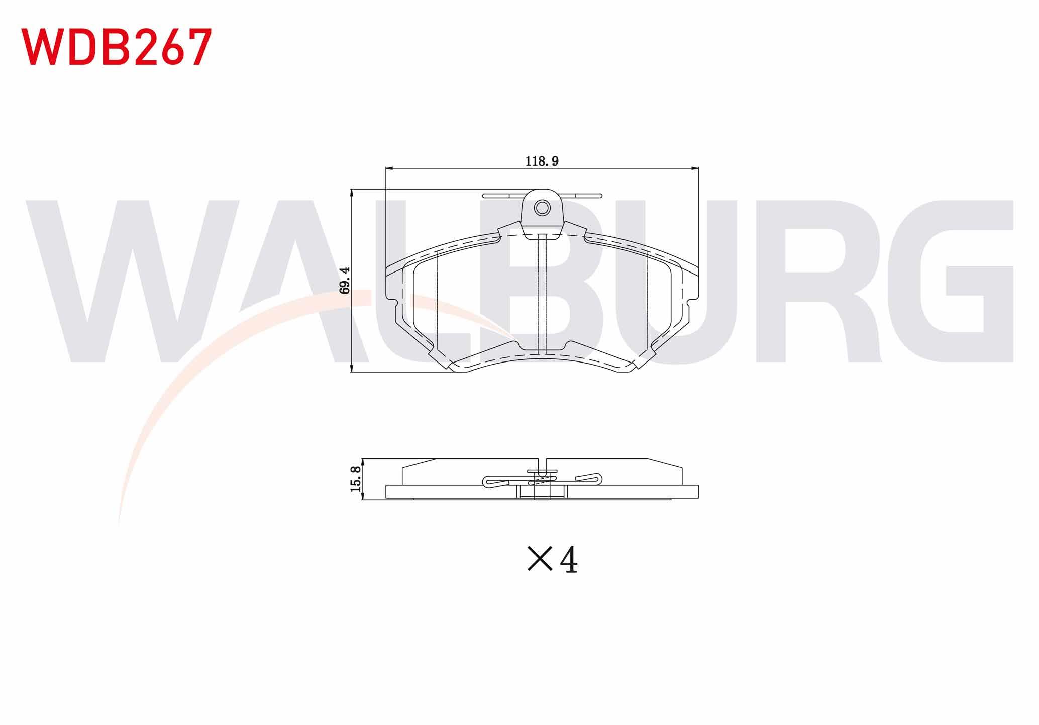 FREN BALATA ON VW GOLF IV 1.8 1997-2005/ GOLF III 1.6i 1991-1999/ GOLF III 1.4i 1991-1999/ PASSAT 1.9 TDI 1988-1997/ POLO 1.4 1995-2001/ CORDOBA 1.4 TDI 1999-2002/ IBIZA II (6K1) 1.9 TDI 1993-2002