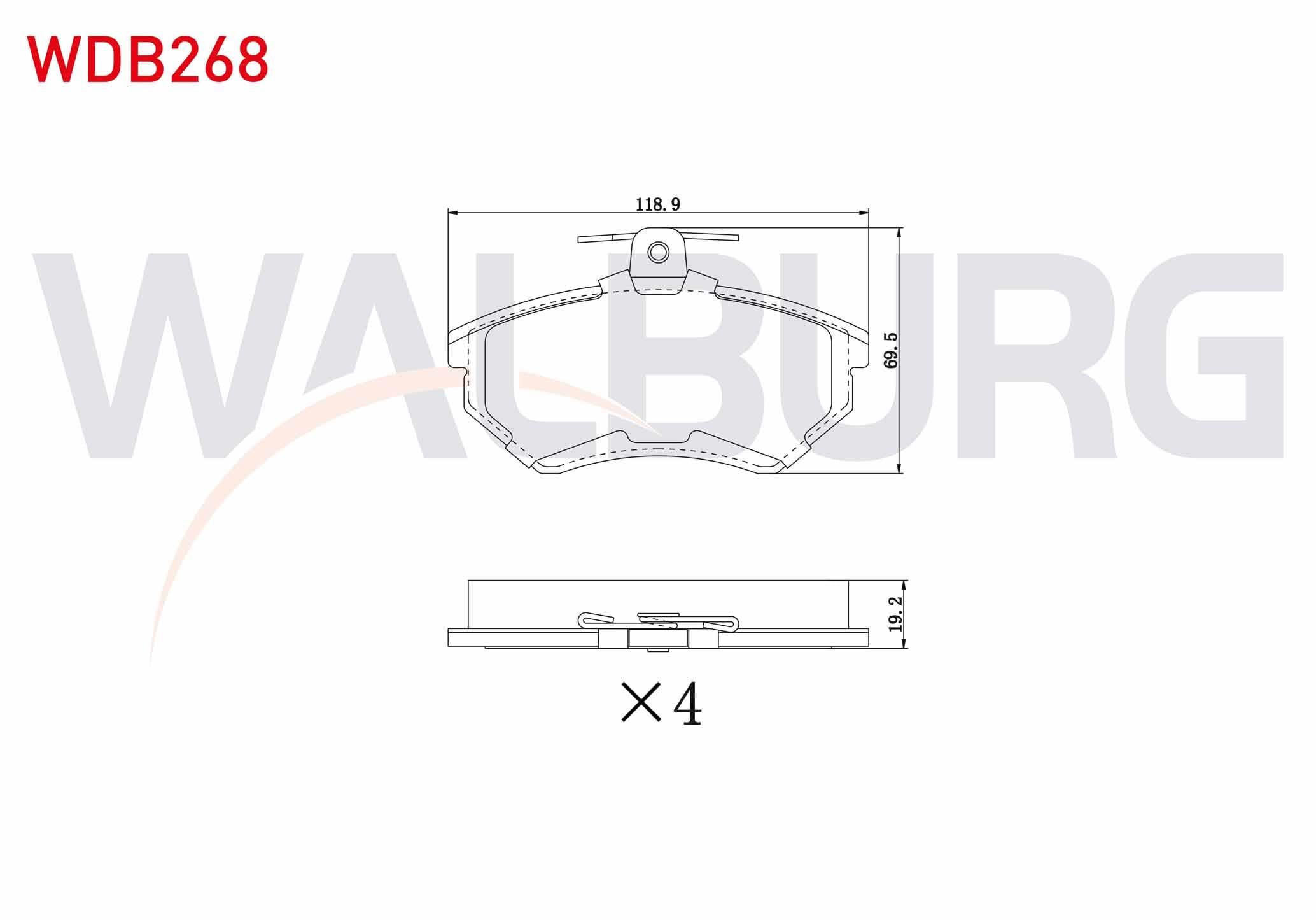 FREN BALATA ON VW PASSAT 1.6 1996-2000/ PASSAT 1.9 TDI 1996-2000/ PASSAT 1.8 T 1996-2000/ AUDI A4 1.6 1994-2001/ A4 1.8 1994-2001/ A4 1.9 TDI 1994-2001/