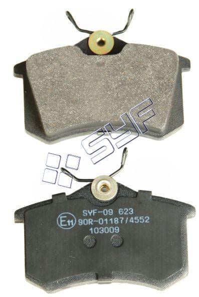 FREN BALATASI ARKA  GOLF 1-2-3 - GOLF 7 / MEGANE 2 2005> MEGANE 3 2009> MODUS 2004> /CLIO 3 2005>  (KALINLIK 15mm)