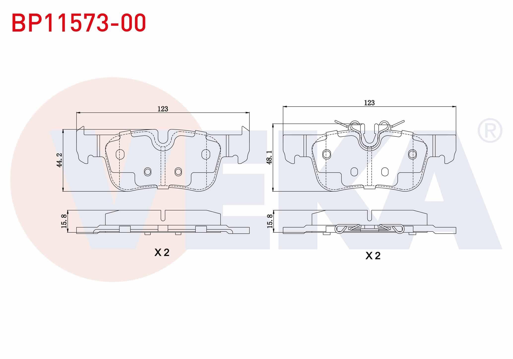 FREN BALATASI ARKA 1F40-2 F45-F46-X1 F48-X1 F49-X2 F39 MINI-F54-F60