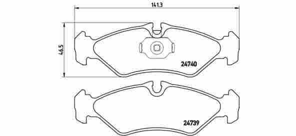 FREN BALATASI ARKA DISK SPRINTER208-212D (CIFT TEKER)95>