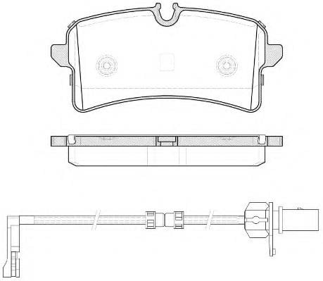 FREN BALATASI ARKA FİŞLİ A8 2009> 17,3mm