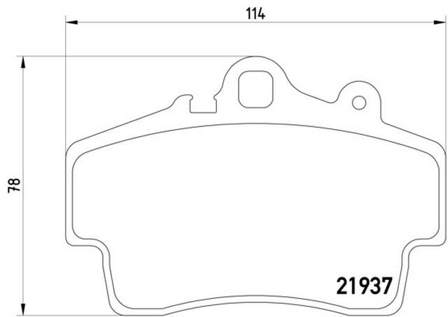 FREN BALATASI ÖN  BOXSTER  2002-09