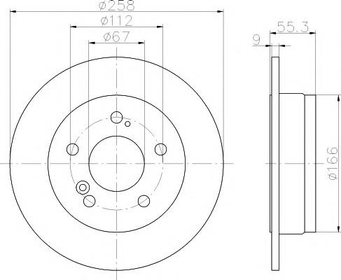 FREN DİSK AYNASI ARKA  124-201