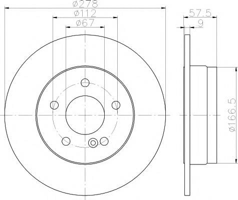 FREN DİSK AYNASI ARKA  204  2007-13