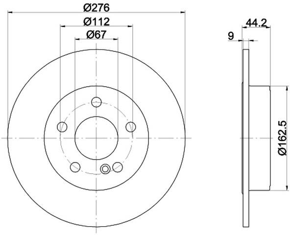 FREN DİSK AYNASI ARKA 117-176-246