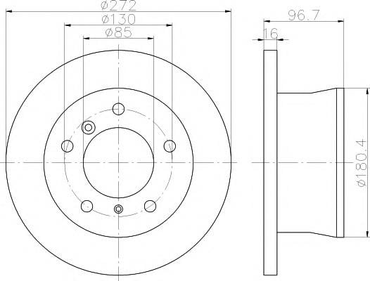 FREN DISK AYNASI ARKA 2D0615601D SPRINTER-LT (2D0615601A)
