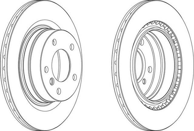 FREN DİSK AYNASI ARKA E87/E90/F30 (2 ADET FİYATI) 34216855007 - 34216792227