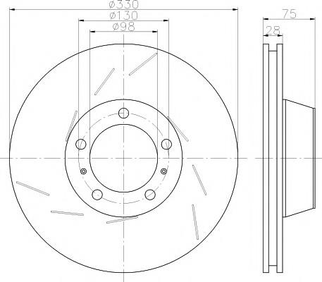 FREN DİSK AYNASI ARKA SAĞ  PANAMERA
