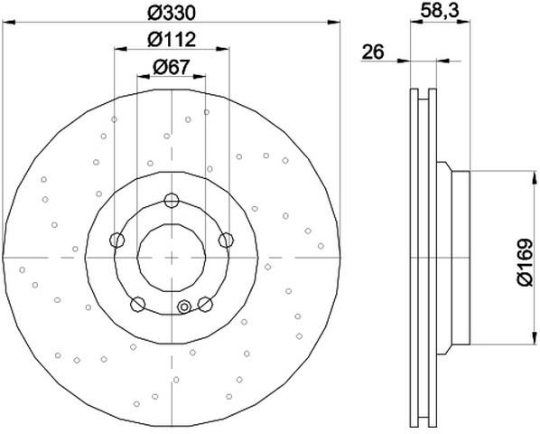 FREN DİSK AYNASI ARKA SL55 230