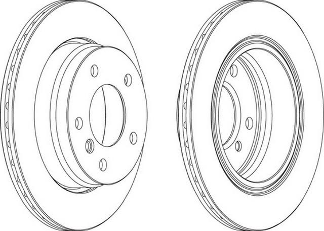 FREN DİSK AYNASI HAVALI ARKA E36-E46  (2 ADET FİYATI)