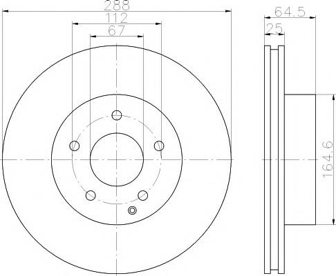 FREN DİSK AYNASI ÖN 180KOMP-200CDİ 204 271-646 2007-13