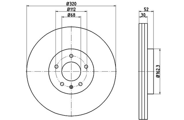 FREN DİSK AYNASI ÖN-HAVALI CGLC A6 2.0TDİ