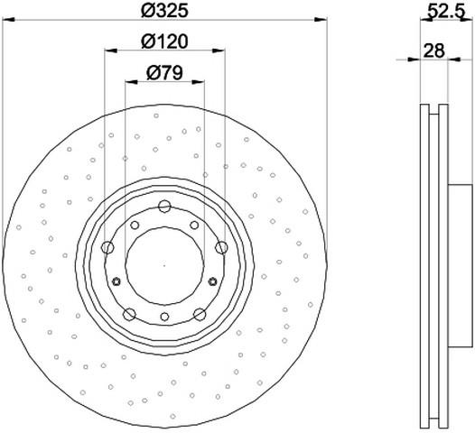 FREN DİSK AYNASI ÖN SAĞ E46-2K-M3