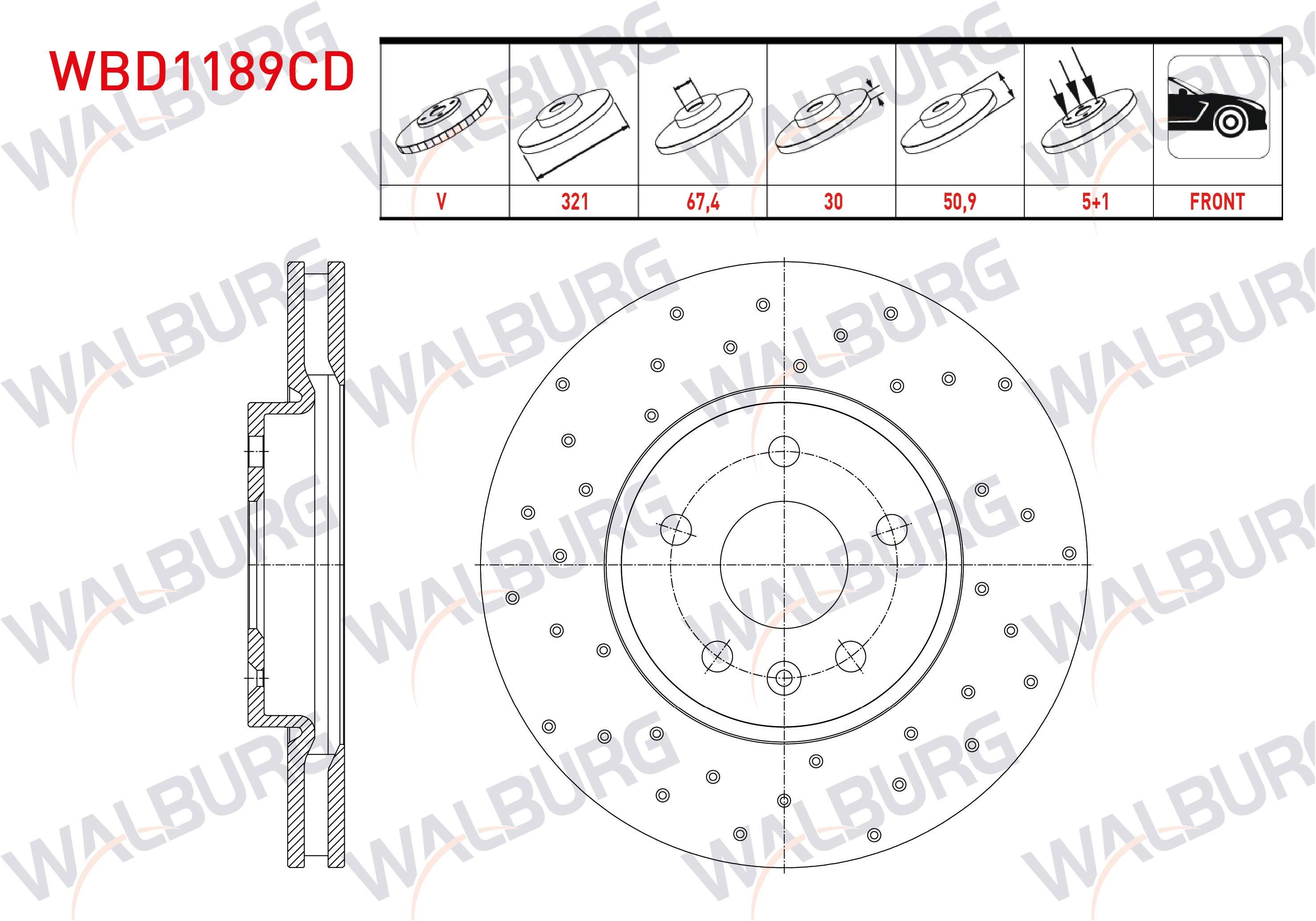 FREN DISKI ON HAVALI KAPLAMALI PERFORMANS DELIKLI 4 BJN 280X25X60X42,2 OPEL COMBO C 1.7 CDTI 2001-2006