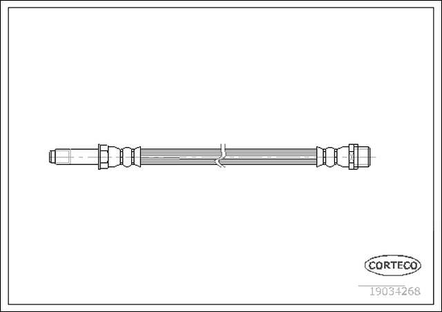FREN HORTUMU ARKA 234 MM T5