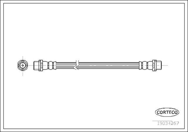 FREN HORTUMU ARKA ARA 260 MM T5