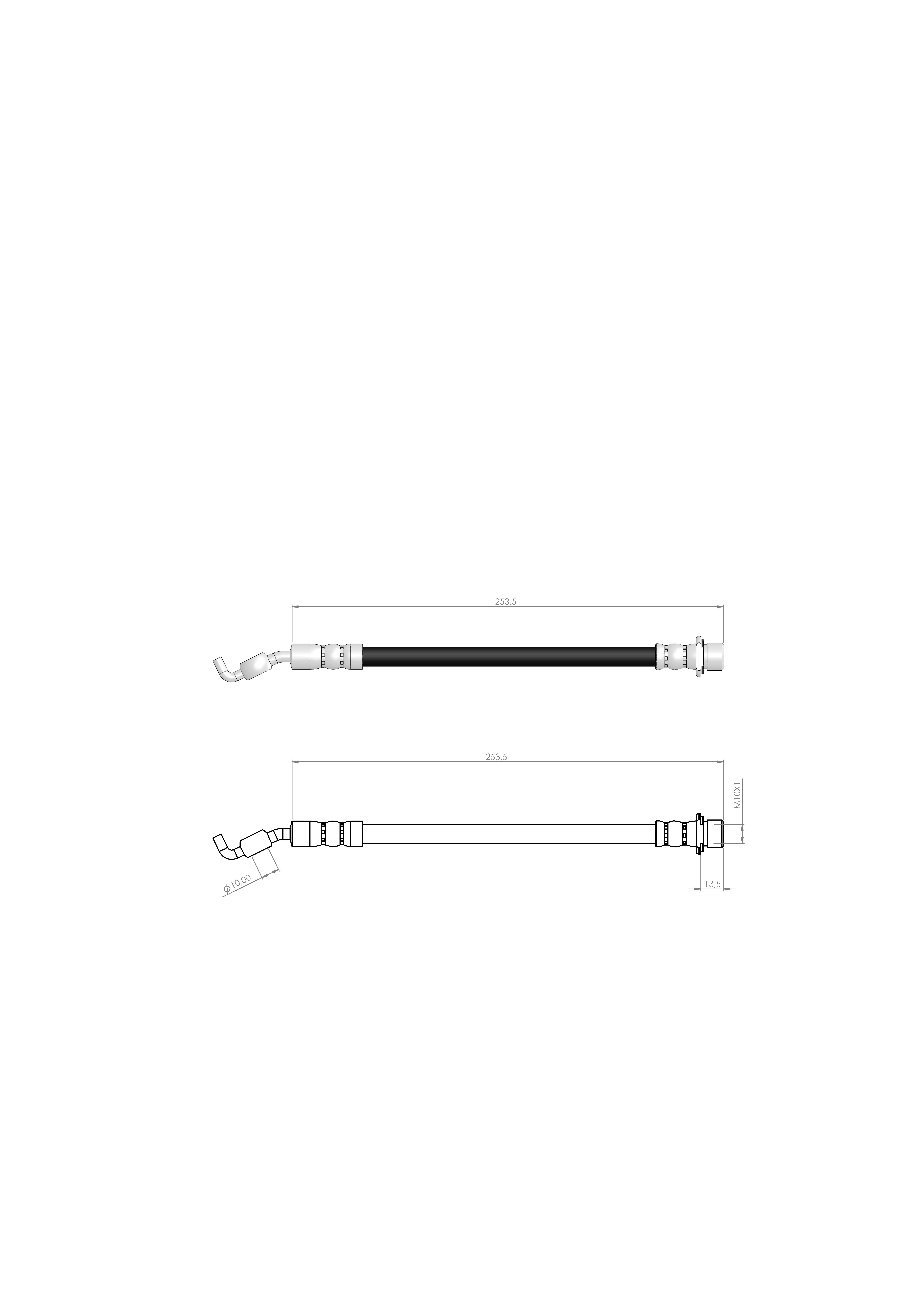 FREN HORTUMU ARKA AVENSIS  (T25) - VERSO 03 - 08 9008094178