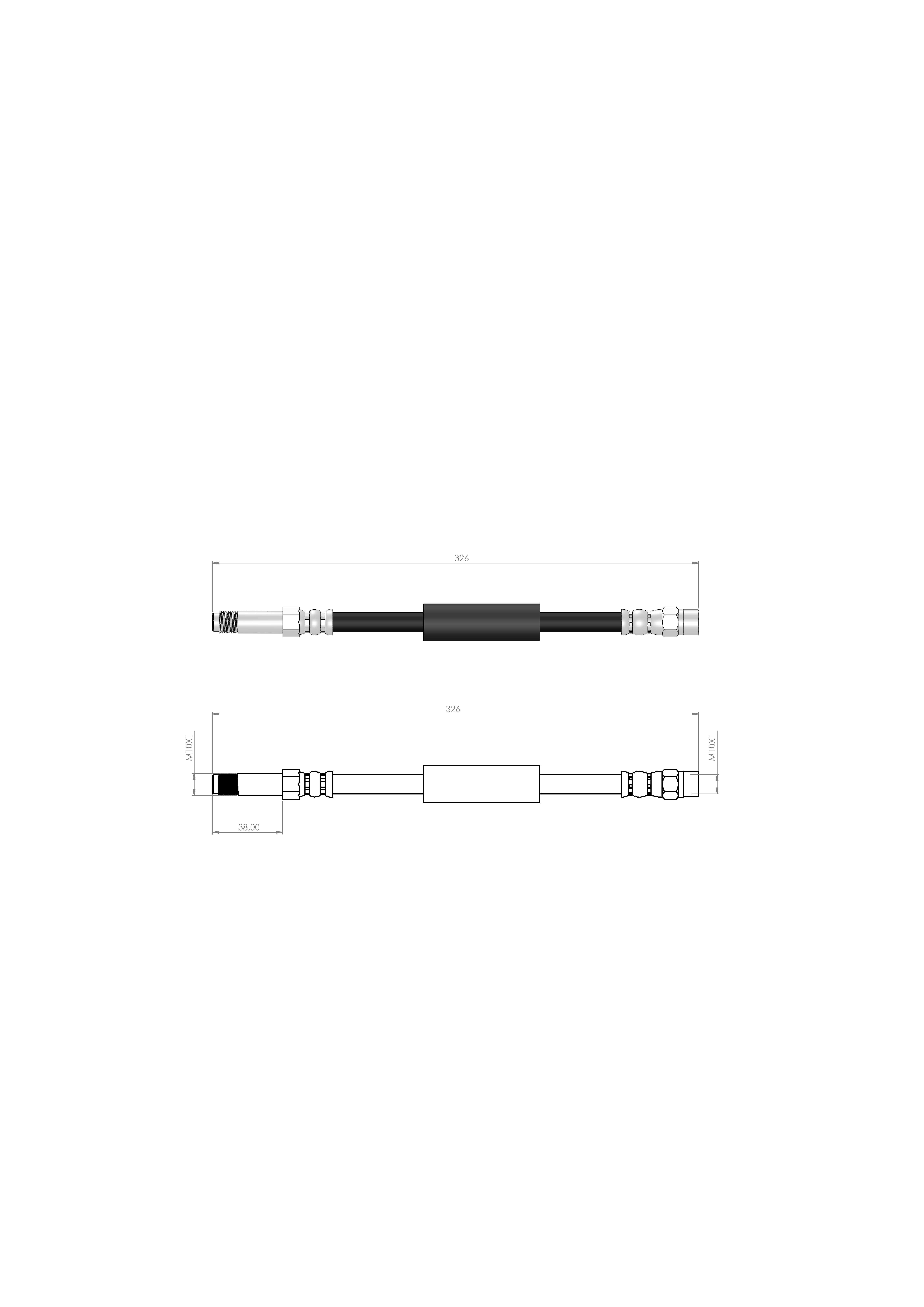 FREN HORTUMU ARKA BMW 5 F10 - F11 - F07 - 6 F12 - F13 - F06 2009/-34326775259 - 34326789264