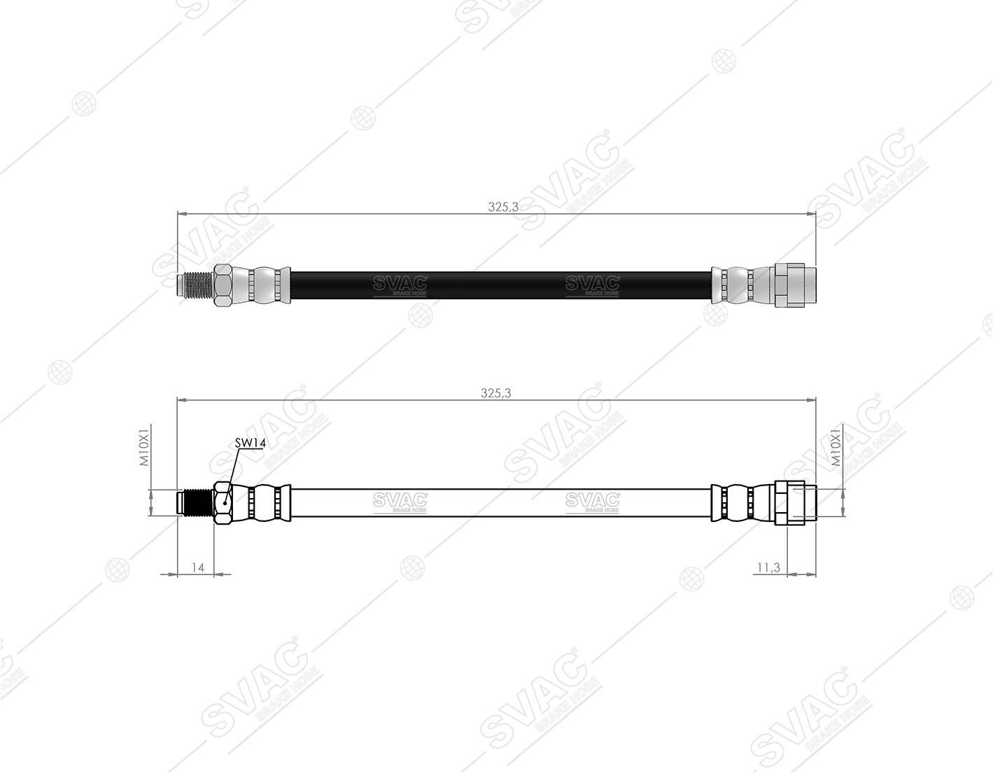 FREN HORTUMU ARKA M SERIE W163 98-05 1634200748 - A1634201348 - A1634200748