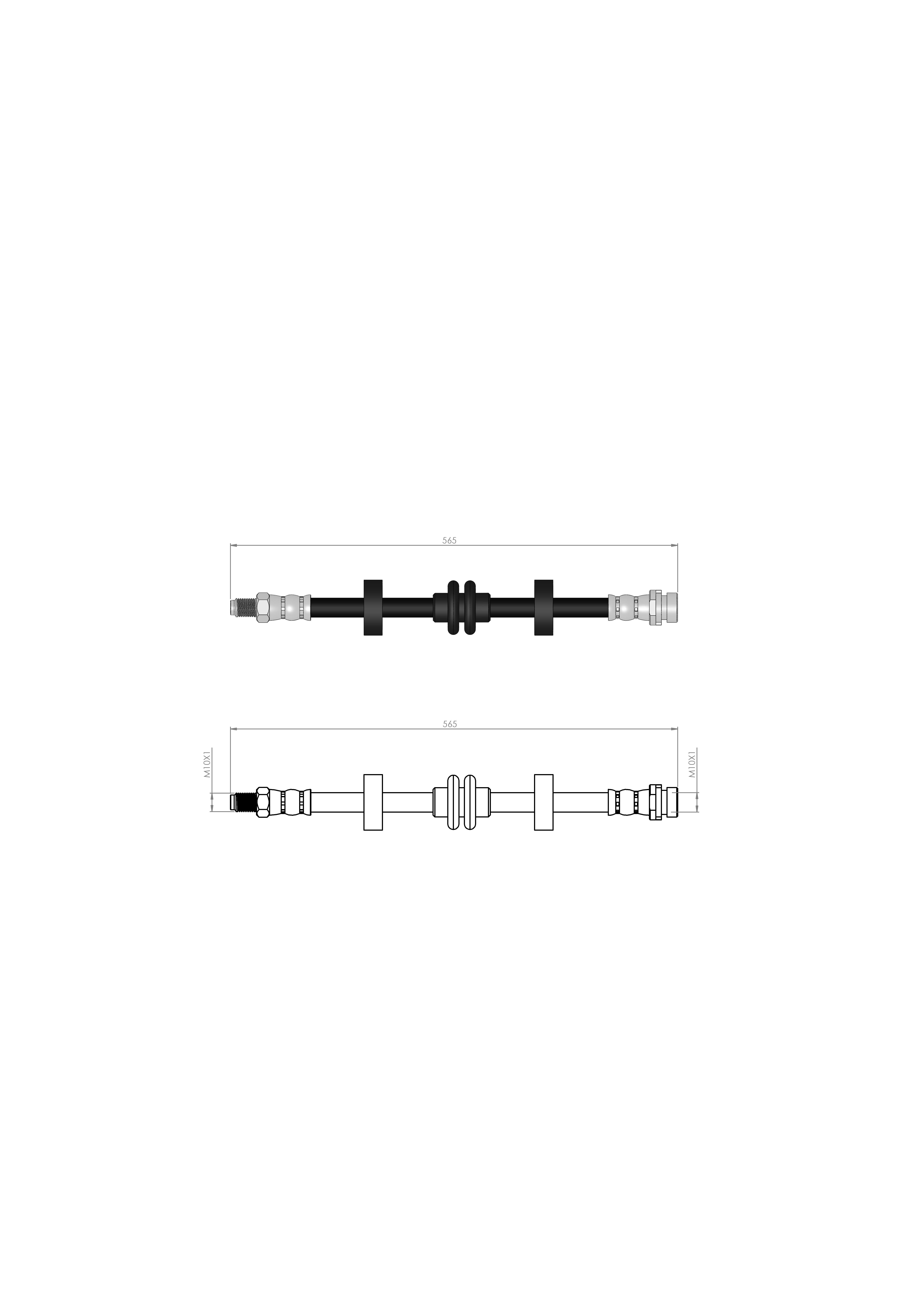 FREN HORTUMU ARKA MONDEO I   DİSK  (GBP) 93-96 6758586 - 93BB2282BB - 95BB2282BA