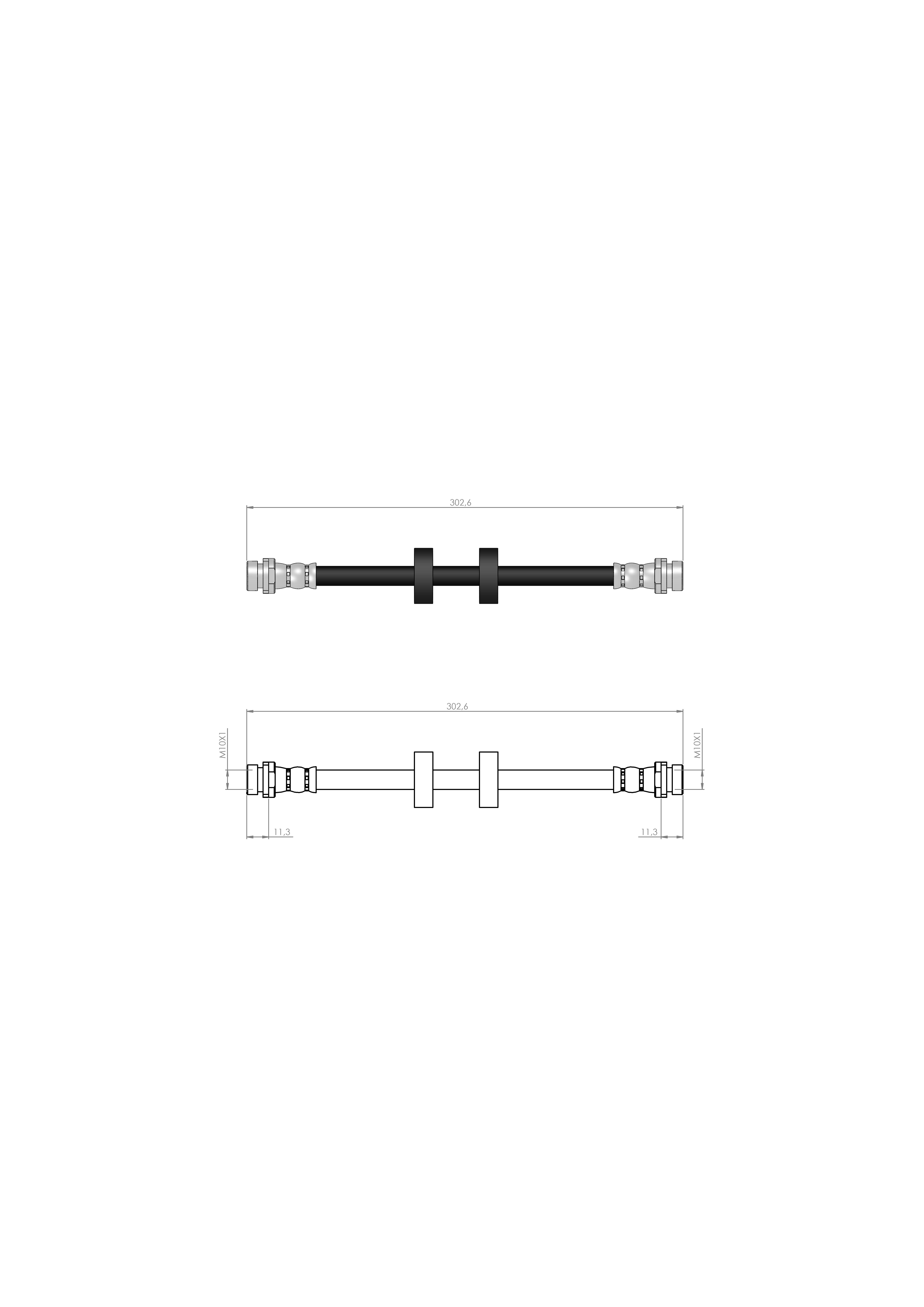 FREN HORTUMU ARKA MONDEO I   KAMPANA  (GBP) 93-96   - 93BB2282AA