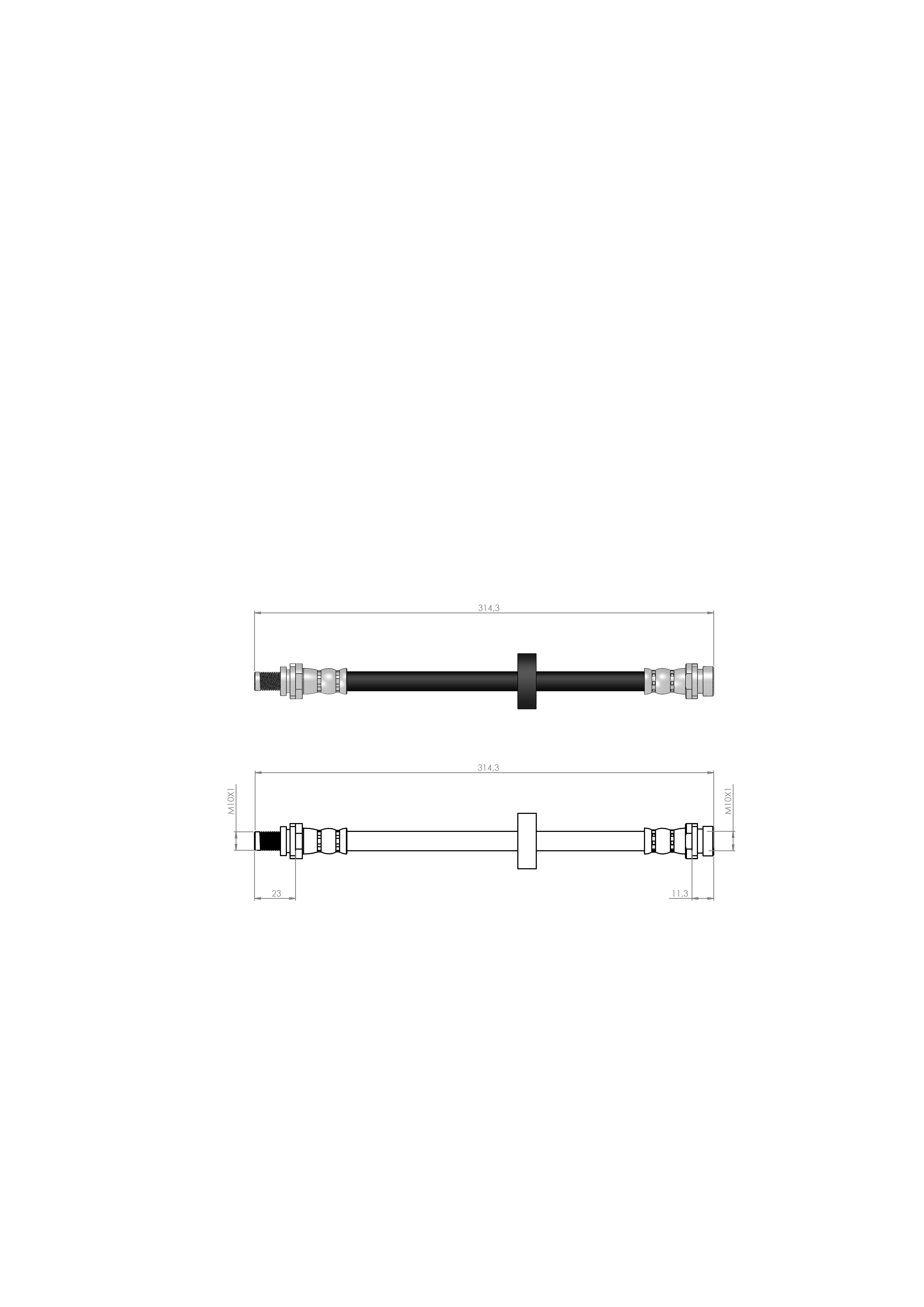 FREN HORTUMU ARKA MONDEO I - MONDEO II  KAMPANA  (GBP) 93-00 97BG2282AA