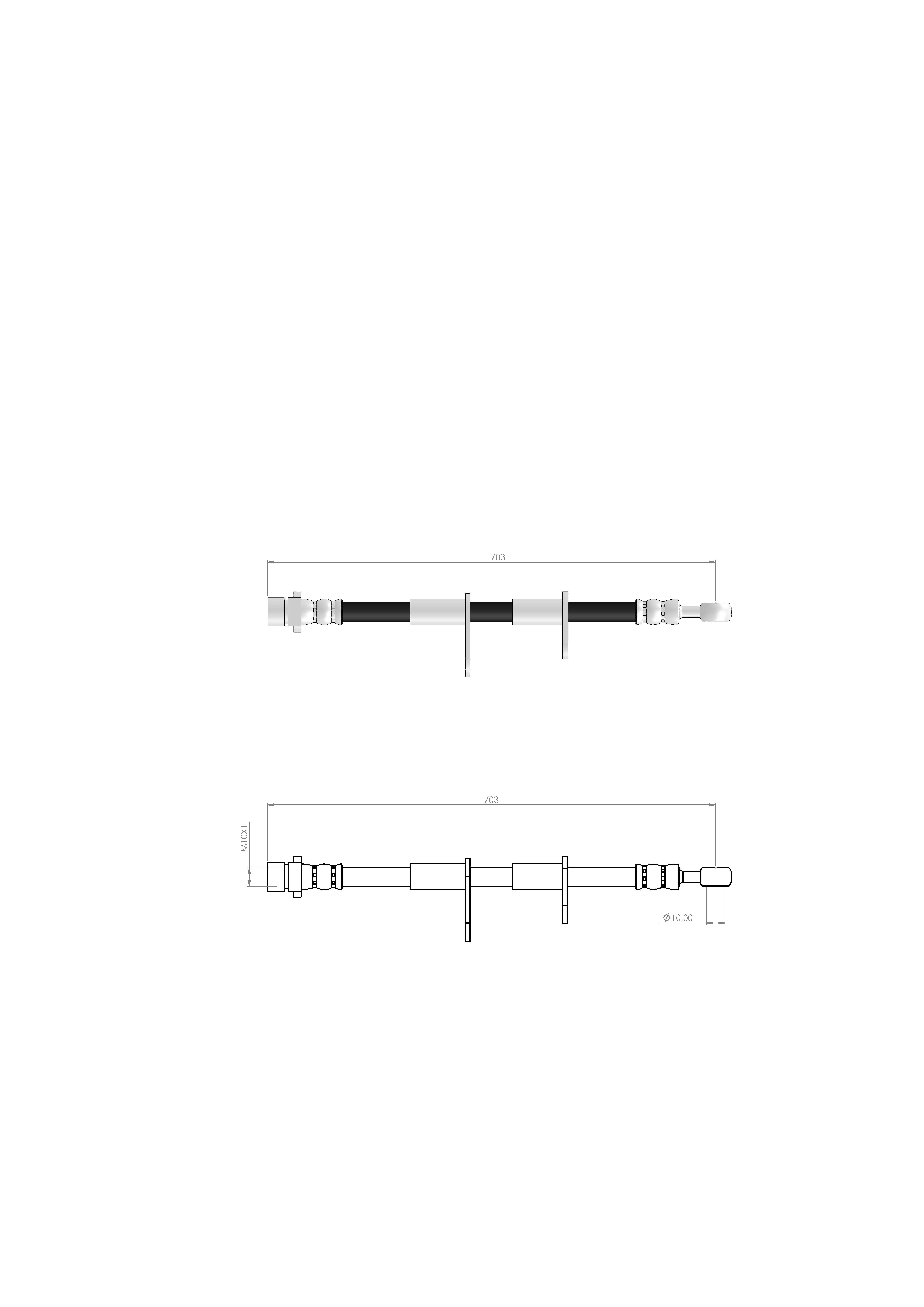 FREN HORTUMU ÖN SOL ACCORD IV - V       90-98 46411SM4013 - 46411SM4014  -  46411SN7000 -  46411SN7003