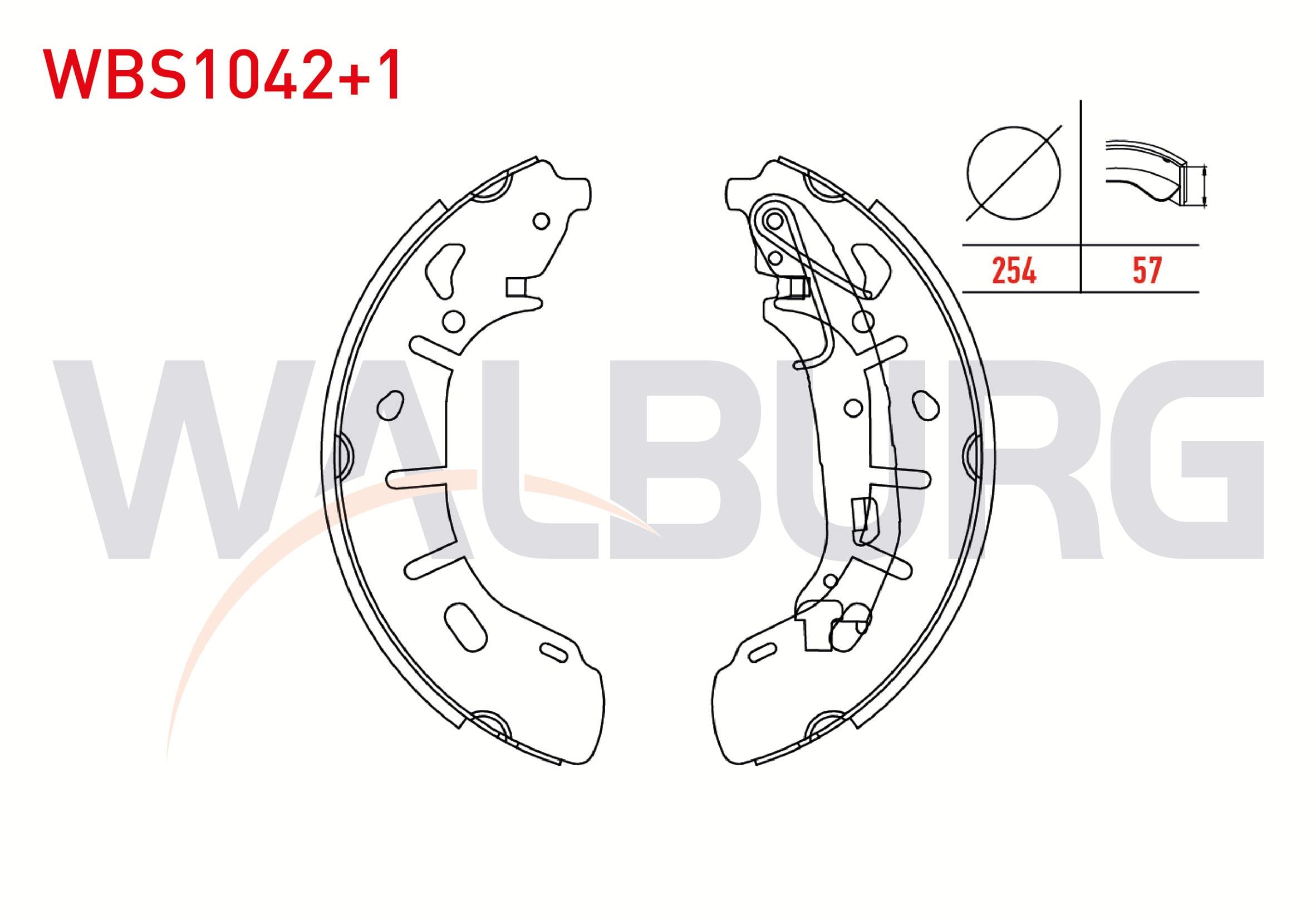 FREN PABUC BALATA ARKA +1mm DAHA KALIN FIAT DOBLO (152,263) 1.6 MJT LEVYELI 254X57 mm 2010-/FIAT DOBLO 1.3 MJT-1.9 MJT 2010-/ DOBLO MAXI 1.3 MJT - 1.6 MJT 2010-