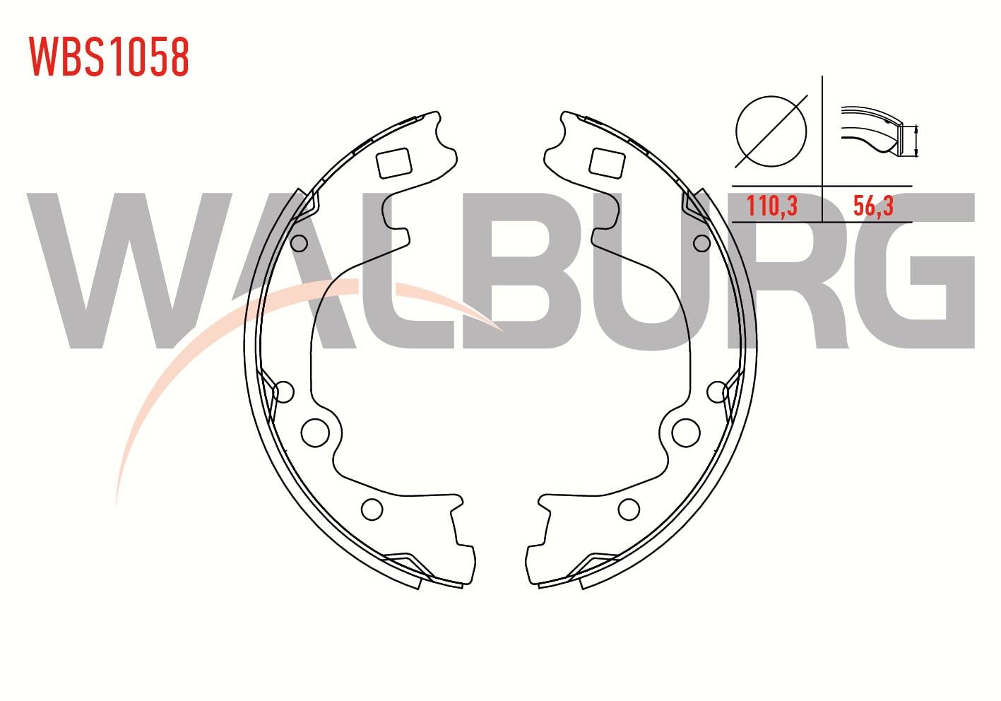 FREN PABUC BALATA ARKA 220,6X56,3 mm HYUNDAI H100 2.5 D KAMYONET 2004- / KIA K2500 2.5 2003- / K2500 2.7 CIFT TEKER 1993-/ MAZDA E 2200 (SR2) 2.2 D 1984-2004