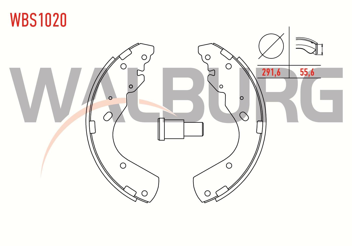 FREN PABUC BALATA ARKA 291,6X55,6 FORD RANGER (ER) 1999-2006/ RANGER (ET) 2002-2006 / MAZDA B SERISI (UN) 2.5 TD 1998-2006 / BT50 2.5 CD 2006-