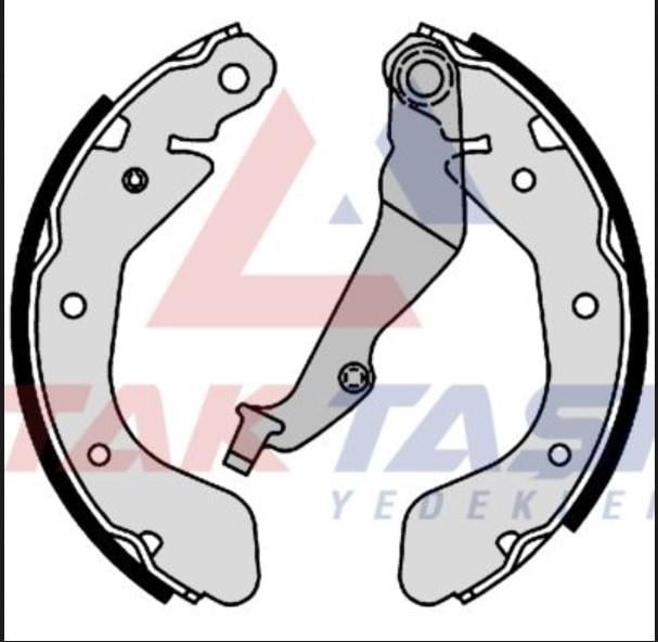 FREN PABUC BALATA ARKA CHEVROLET KALOS (T200) 1.2 LEVYELI 200x36 mm 2003-2008/ KALOS 1.4 2003-2008/ AVEO 1.4i 2006-2011/ AVEO 1.4 16v 15 JANT 2011-2014