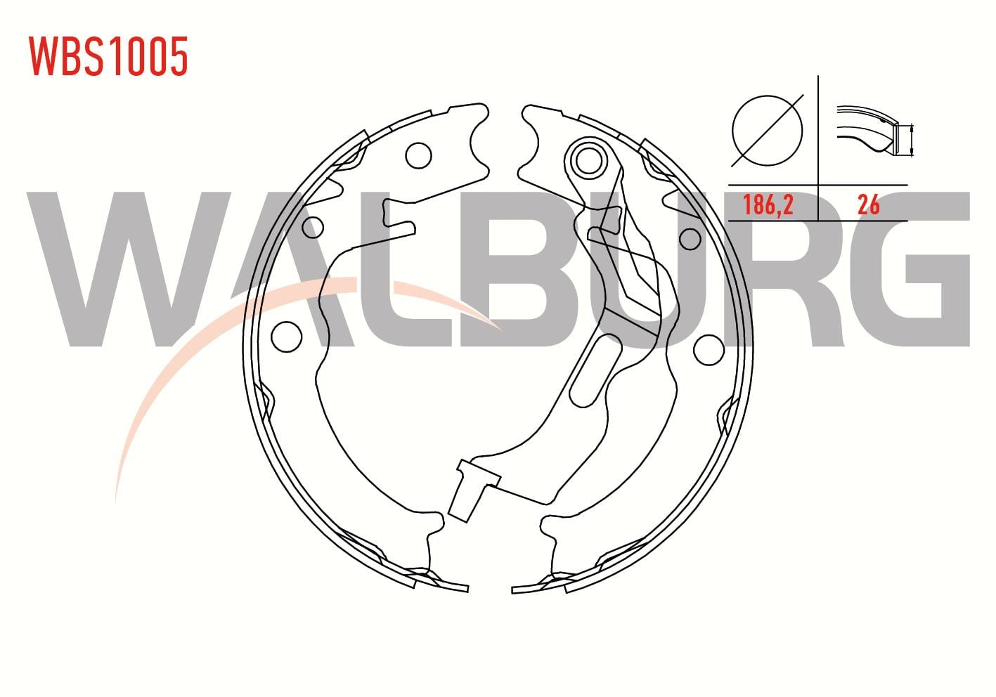 FREN PABUC BALATA ARKA CHEVROLET LACETTI (J200) 1.6i LEVYELI 166,2X26 mm 2006-2012/LACETTI (J200) 1.8i 2006-2012/EPICA (V250) 2.0 2007-2011/DAEWOO NUBIRA (KLAJ) 1.6 16v 1997-2003