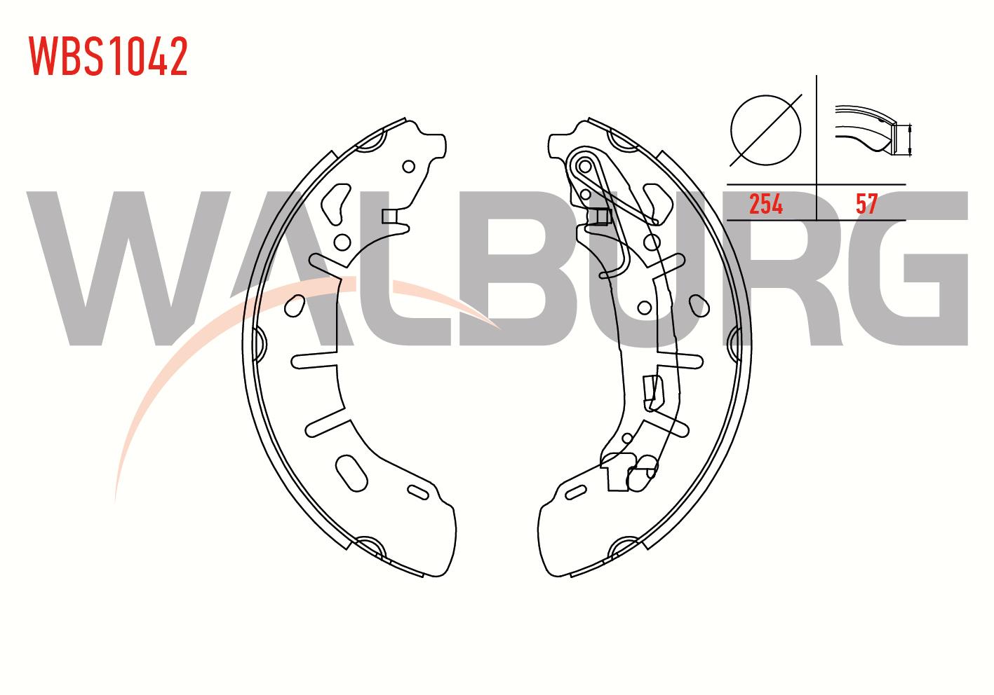 FREN PABUC BALATA ARKA FIAT DOBLO (152,263) 1.6 MJT LEVYELI 254X57 mm 2010-/FIAT DOBLO 1.3 MJT 2010-/ FIAT DOBLO 1.9 MJT 2010-/ FIAT DOBLO MAXI 1.3 MJT 2010-/ FIAT DOBLO MAXI 1.6 MJT 2010-