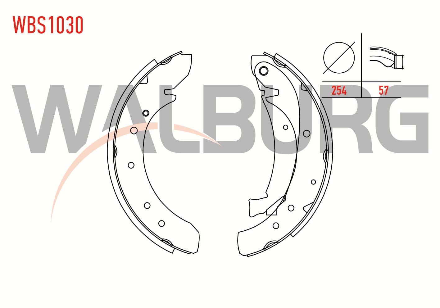 FREN PABUC BALATA ARKA FIAT DUCATO (230) 2.5 TDI 1.8q LEVYELI 254X57 mm 1994-2002/BOXER I 2.8 HDI 1994-2002/JUMPER I 2.5 TDI 1994-2002/JUMPY II 1.6 HDI 2006-/DUCATO (230) 2.5 D 1994-2002