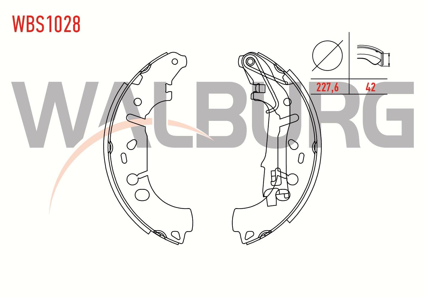 FREN PABUC BALATA ARKA FIAT LINEA (323) 1.3 MJT LEVYELI 228X40 mm 2007-/ GRANDE PUNTO 1.3 MJT 2005-2012/CORSA D 1.3 CDTI 2006-2014/CORSA E 1.4 2014-