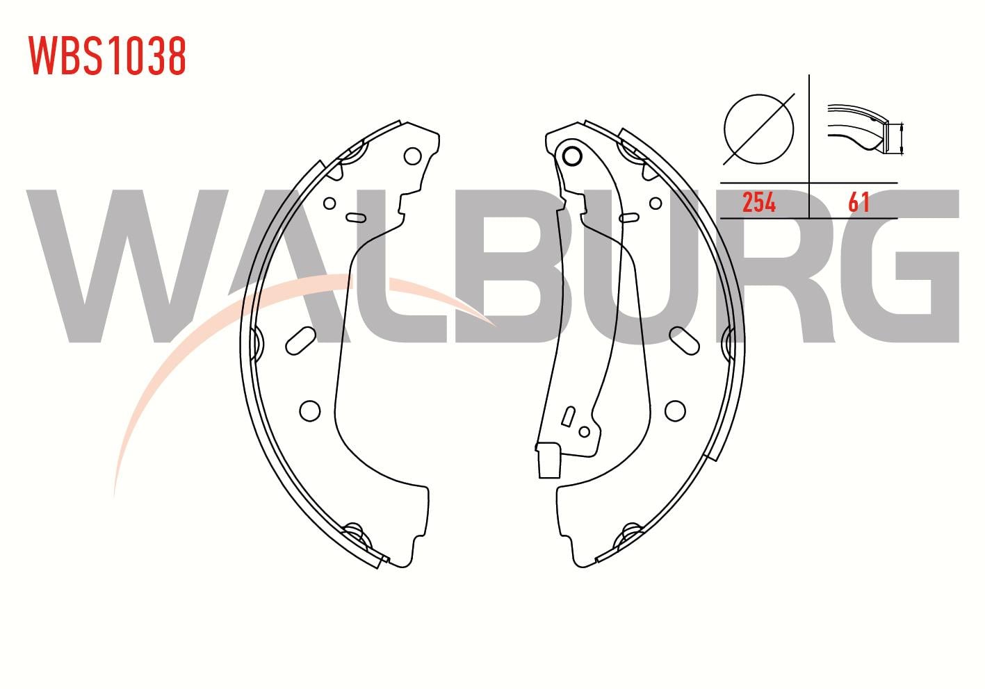 FREN PABUC BALATA ARKA FIAT SCUDO (220P) 1.9 D LEVYELI 254X61 mm 1996-2006/JUMPY I 1.6 HDI 1994-2007/EXPERT 1.9 D 1996-2006/JUMPY I 2.0 HDI 1994-2007/JUMPY I 1.9 D 1994-2007