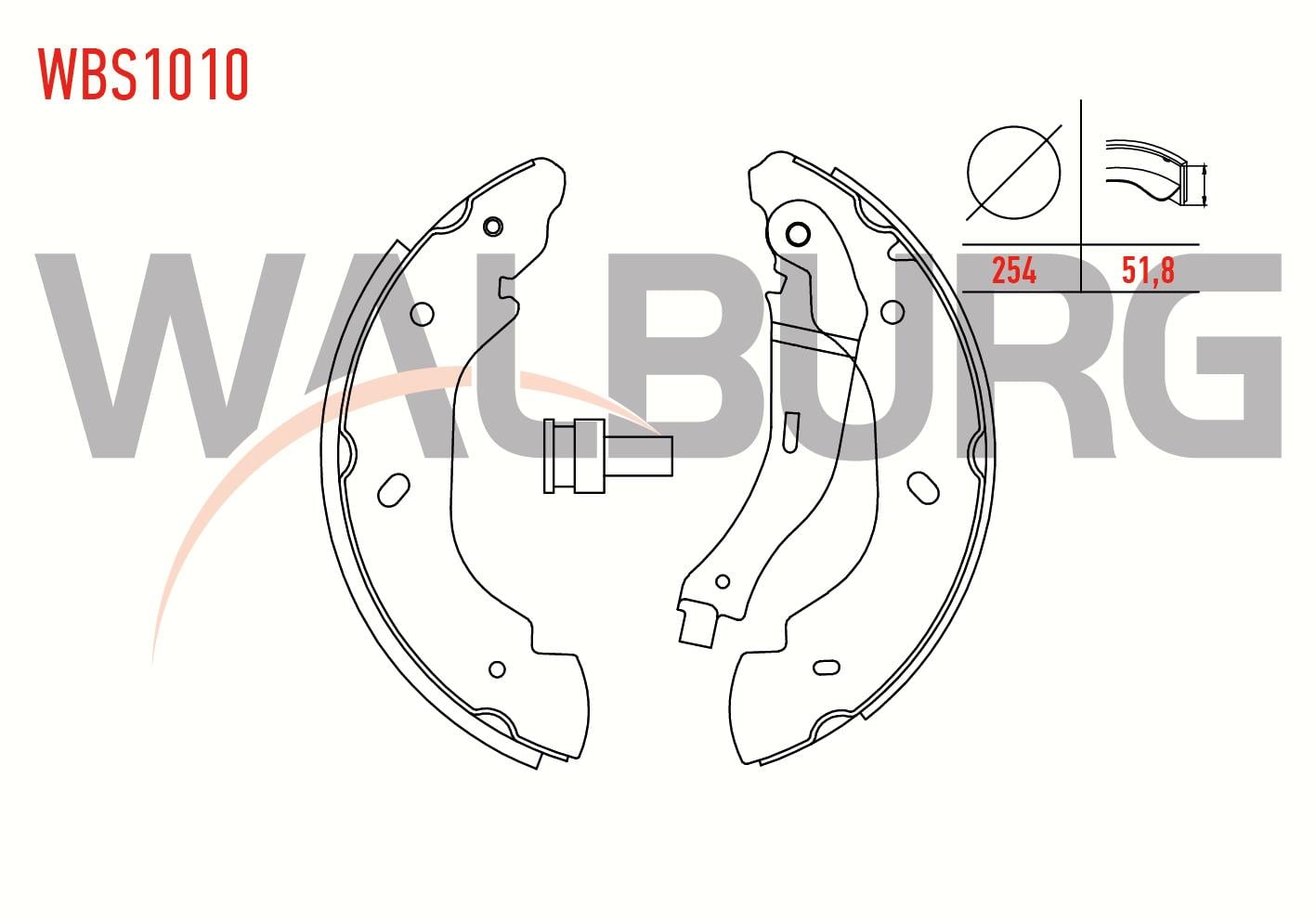 FREN PABUC BALATA ARKA FORD TRANSIT (FA_ _) 2.0 DI V184 15 JANT ONDEN CEKIS LEVYELI 254X51,8 mm 2000-2006/TRANSIT 2.4 TDCI 2000-2006/TRANSIT 2.2 TDCI 2006-2014/TRANSIT 2.4 TDCI 2000-2006