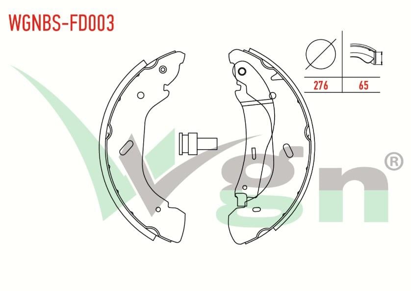 FREN PABUC BALATA ARKA FORD TRANSIT (FA_ _) 2.0 DI V184 16 JANT ARKADAN ITISLI LEVYELI 276X65 mm 2000-2006/TRANSIT 2.0 TDCI 2000-2006/TRANSIT 2.3 16v 2000-2006/TRANSIT 2.4 DI 2000-2006