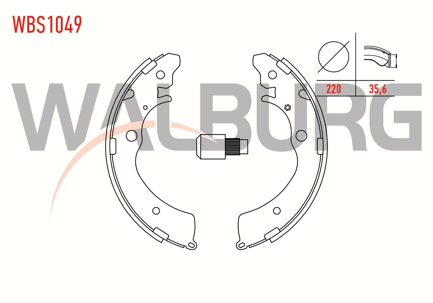 FREN PABUC BALATA ARKA HONDA ACCORD V (CC7,CD) 2.2i 220X35,6 mm 1993-1997/ACCORD IV (CB) 2.0i 16v -2.2i 16v 1990-1993/ CRV I 2.0i 16v 1995-2002 / SUZUKI JIMNY (FJ) 1.3i 16v 1998-/ CARRY (FD) 1.3 1999-