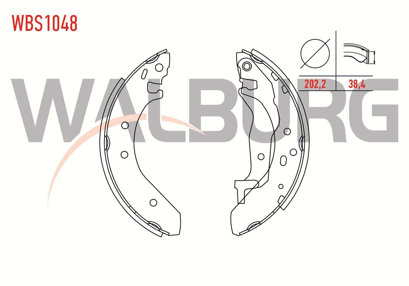 FREN PABUC BALATA ARKA HONDA CIVIC VI 1.4i LEVYELI 202,2X38,4 mm 1995-2001/CIVIC VI 1.6 IVTEC 1995-2001/ROVER 200 1.4i 1995-2000/200 1.4i 1995-2000/400 414 SI 1.4i 1995-2000/25 1.6 16v 1999-2005