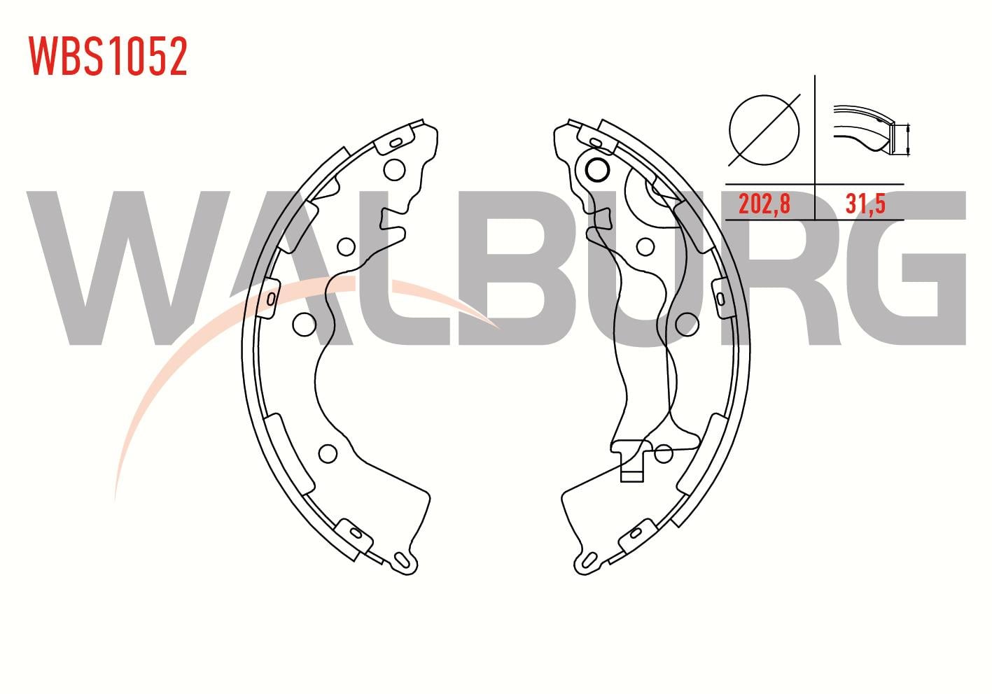 FREN PABUC BALATA ARKA HYUNDAI ACCENT ERA 1.4i 16v LEVYELI 202,8x31,5 mm 2006-2012/ACCENT ERA 1.5 CRDI- 2006-2012/ACCENT ERA 1.6 CVVT- 2006-2012/RIO II 1.5 CRDI- 2006-2011