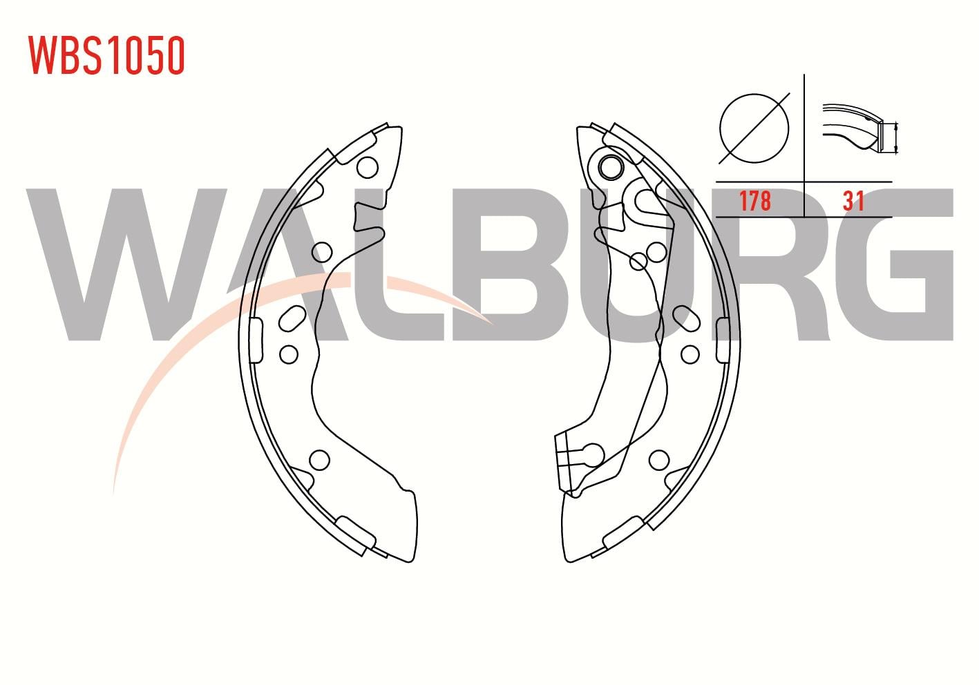 FREN PABUC BALATA ARKA HYUNDAI ACCENT I (X-3) 1.5i LEVYELI 180X31 mm 1994-2000/ ELANTRA 1.6i 2001-2007