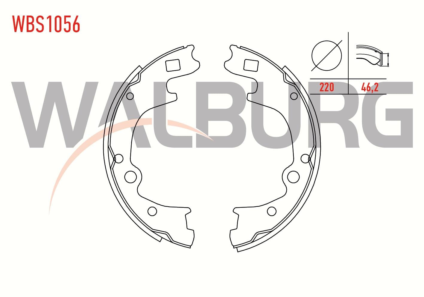 FREN PABUC BALATA ARKA HYUNDAI H100 2.5 D KAMYONET 220X46,2 mm 1993-2004