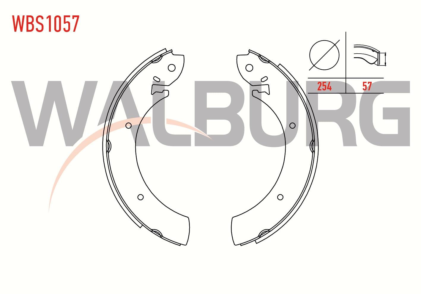 FREN PABUC BALATA ARKA HYUNDAI H100 2.5 D MINIBUS 254x57 mm 1993-2004