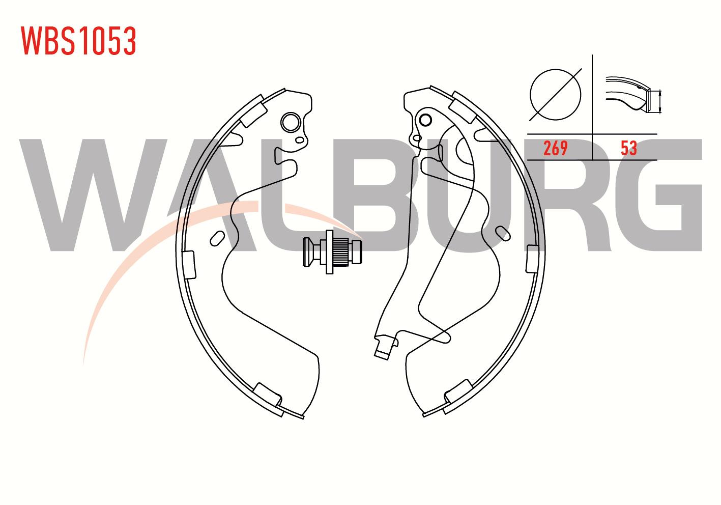 FREN PABUC BALATA ARKA HYUNDAI STAREX 2.5 CRDI LEVYELI 269X53 mm 1997-2007/HYUNDAI STAREX 2.4i 1997-2007/HYUNDAI STAREX 2.5 TD 1997-2007